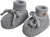 Baby's Only chaussons teddy Soul - Grijs - 3-6 mois - 100% coton écologique - GOTS