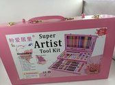 Boîte à dessin - Mallette artisanale - Kit d'outils super artistique - Ensemble de passe-temps