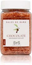 Sys Badzout - Chocolade - Body Scrub - 100% Natuurlijk Mineraalzout - 400g - Snel Oplossend