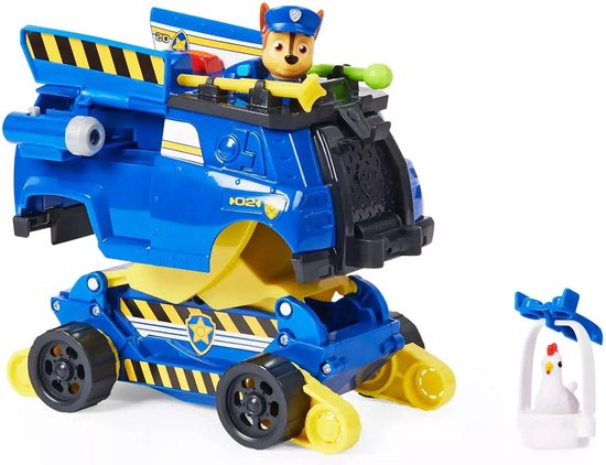 PAW Patrol - Transformerende Chase Rise'n'Rescue-speelgoedvoertuig met actiefiguren en accessoires - PAW Patrol