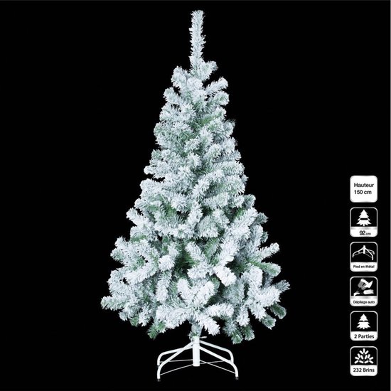 Sapin de Noël artificiel avec neige - H 150 cm - Noël - Sapin de Noël | bol
