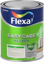 Flexa Easycare - Muurverf Keuken - Mat - Misted Grey - 1 liter