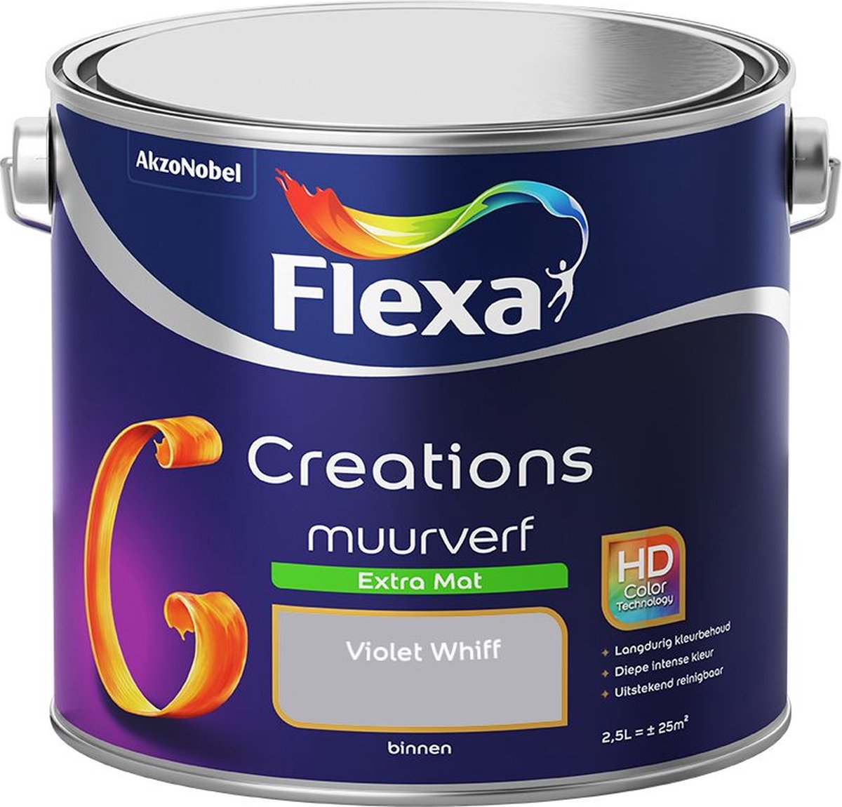 Flexa Creations - Muurverf - Extra Mat - Violet Whiff - 2,5 liter