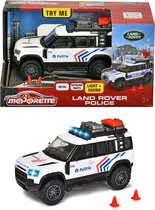 Majorette Grand Series - Land Rover Politie BE - Metaal - Licht en Geluid - 12,5 cm - Speelgoedvoertuig