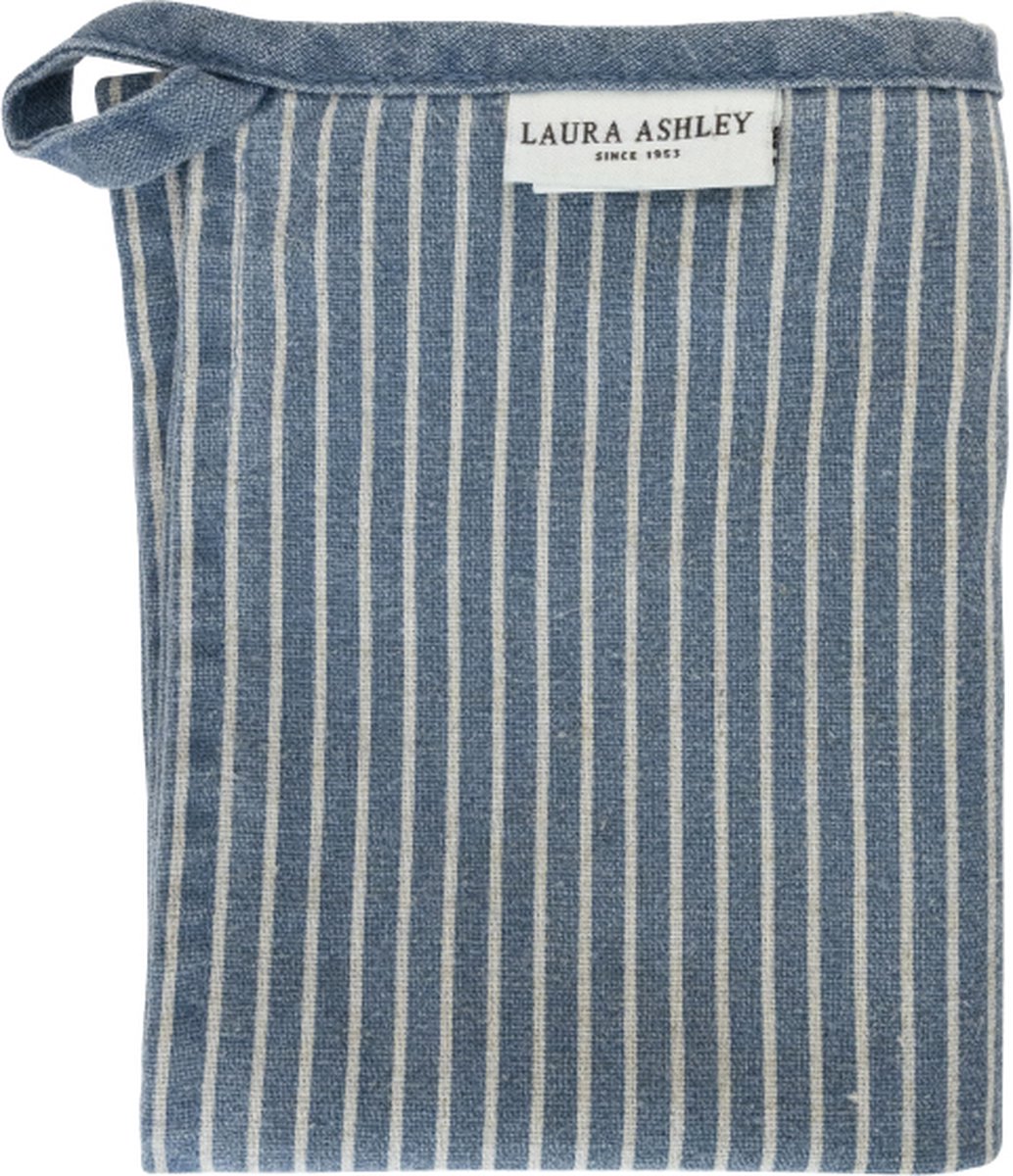Laura Ashley Kitchen Linen Collectables Theedoeken Blauw Streep - 50x70cm