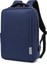 ZILOU® Rugzak - 16 inch Laptop Rugtas - Schooltas - 25L - USB Poort - Waterafstotend - Unisex - Blauw