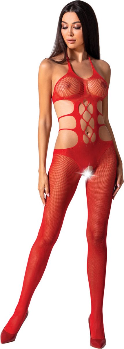 PASSION WOMAN BODYSTOCKINGS | Passion Woman Bs084 Bodystocking - Red One Size