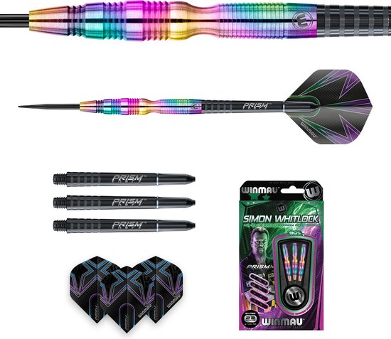 WINMAU - Simon Whitlock Signature Edition Urban Grip: Steeltip Tungsten Dartpijlen Professioneel -22g van Winmau — afbeelding 2