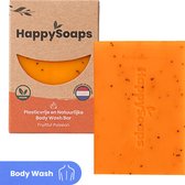 HappySoaps Body Wash Bar - Fruitful Passion - Zoet en Vrolijk - 100% Plasticvrij, Vegan & Diervriendelijk - 100gr