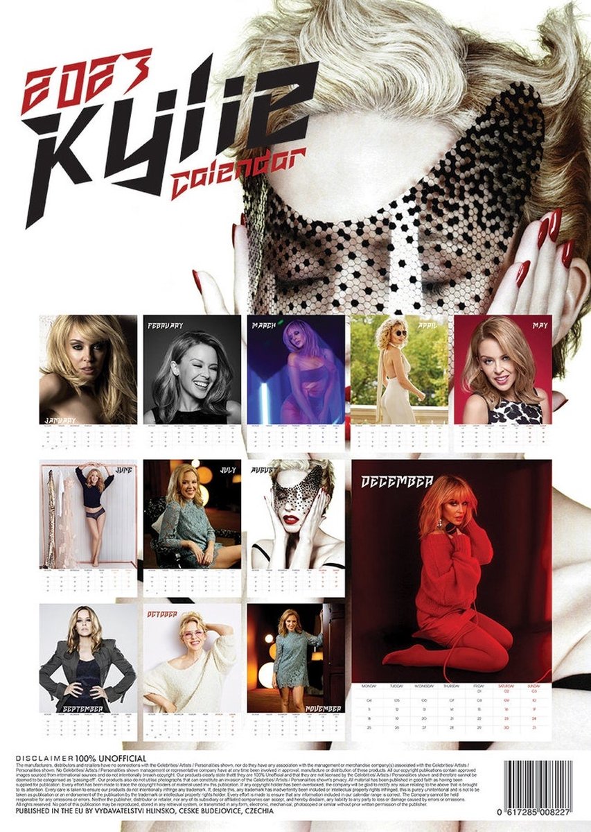 Kylie Minogue Kalender 2023 A3  bol.com