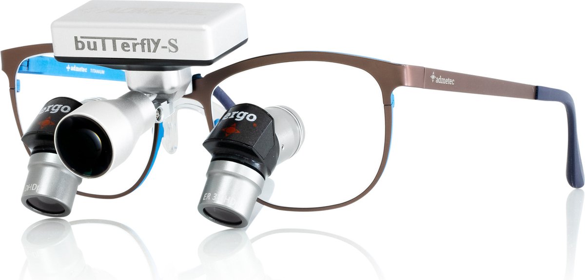 Admetec ButterflyS Dental Headlight 55.000lux 3 battery packs bol