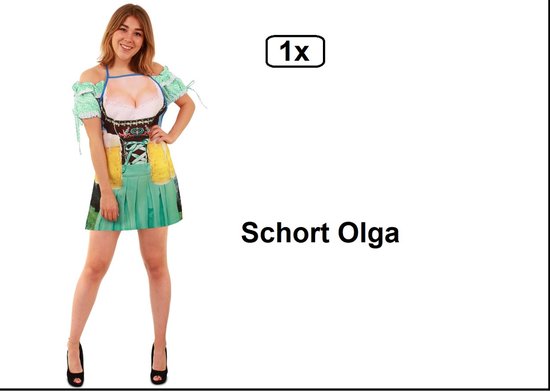 Schort Olga one size Bier feest oktoberfest carnaval apres ski party kostuum grappig en fout