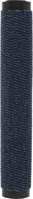 vidaXL Paillasson - Blauw - 60 x 180 cm - Flexible et durable - Caoutchouc antidérapant - Convient pour une utilisation en intérieur - Paillasson