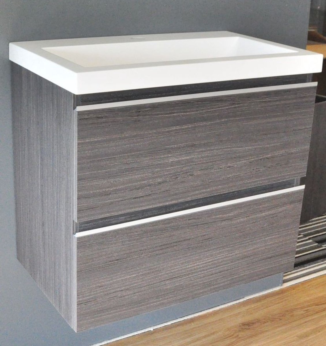 DanDiBo 96473 Consoletafel, metaal, zwart, smal, met 2 niveaus, modern, 80 x 80 x 25 cm, staand rek met legplank