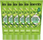 Inecto - Shower Gel Lime & Mint Coconut Infusion - 6 pak – Verfrissend - Natuurlijk