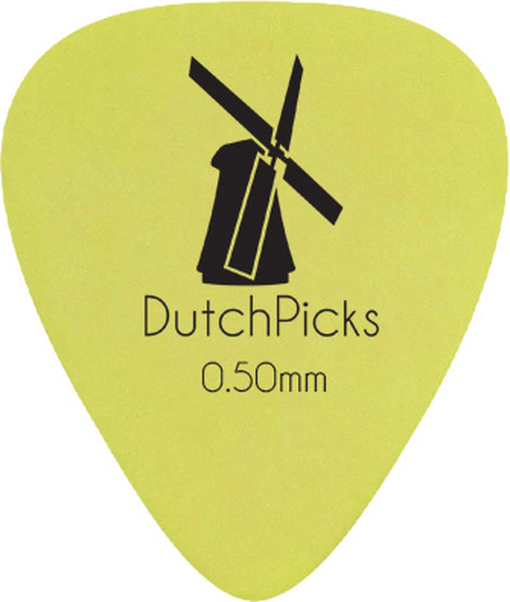 DutchPicks – Plectrums - 0.50mm – Delrin Geel