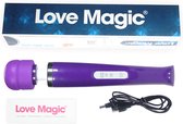 Love magic® Wand Vibromasseur 20 positions rechargeable par USB et 230 volts. sans fil / sans fil - violet