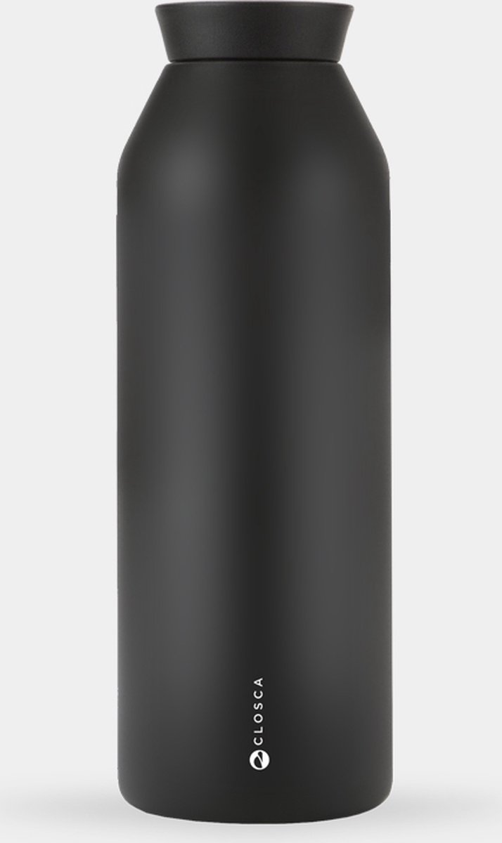 Closca - Insulated Drinkfles - Thermofles - Zachte aanraking - Flat Zwart – 450 ml