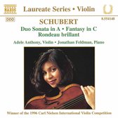 Adele Anthony & Jonathan Feldman - Schubert: Music For Violin And Piano (CD)