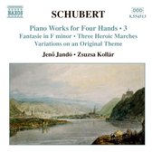 Jeno Jandó & Zsuzua Kollár - Schubert: Piano Works For Four Hands 3 (CD)