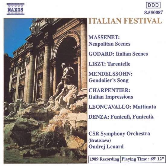 Czecho-Slovak Radio Symphony Orchestra - Italian Festival (CD)