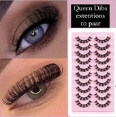 Queen Dibs Nep wimper extentions 10 paar cateye- nepwimper