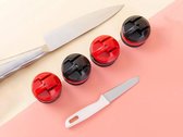 Dual-use design messenslijper - Wolfraamstaal - 2 soorten slijpsteen - Scherp - veilig - efficiënt - zeer geschikt voor het slijpen van keukenmessen - compact model - keukentool - kitchen knife sharpener
