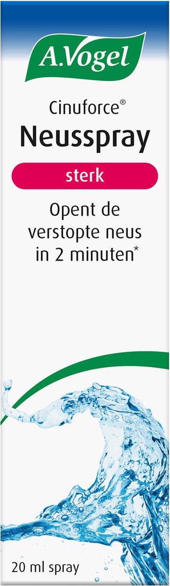 Goedkoopste A.Vogel Cinuforce Neusspray sterk - Sterke zeezoutoplossing 2,2 - 20 ml