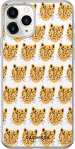Casimoda® hoesje - Geschikt voor iPhone 11 Pro - Got My Leopard - Siliconen/TPU telefoonhoesje - Backcover - Luipaardprint - Geel