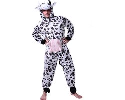 Carnavalskleding - Onesie - Koe - Dierenpak - Heren - Dames - Carnaval kostuum - Maat L