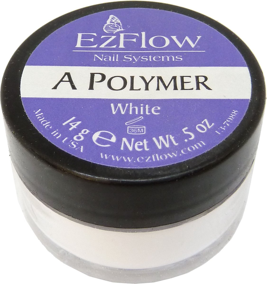 Ez Flow A Polymer Powder Acrylpoeder Manicure Nail Art Nagelverzorging 14g - White