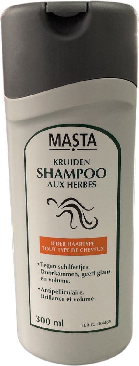 Masta Kruidenshampoo - Alle haartypes - Tegen schilfertjes - Geeft volume en glans - 300 ml