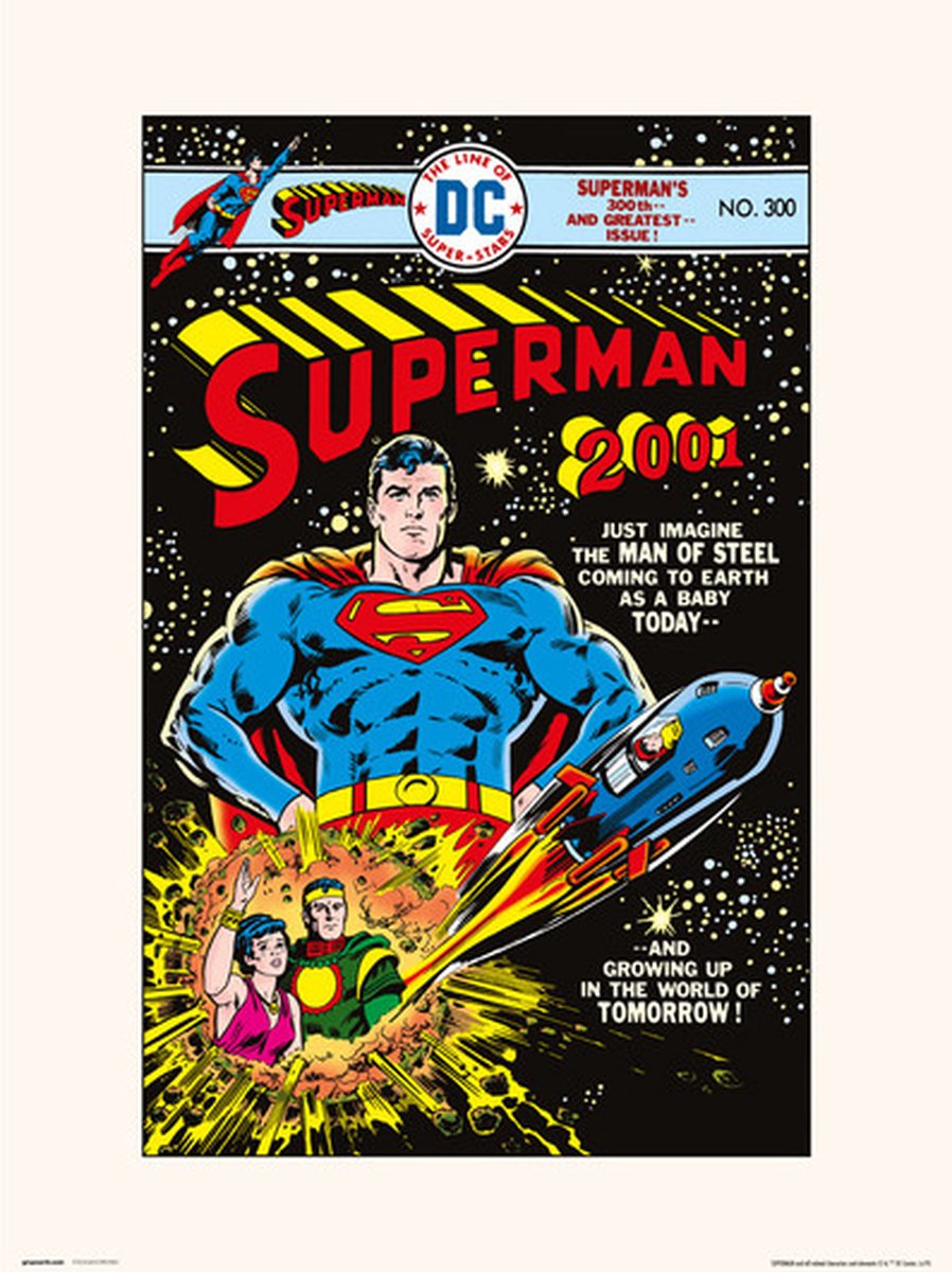 Grupo Erik DC SUPERMAN 300 - Art Print 30x40 cm