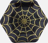 Feestbordjes - Wegwerpbordjes - Halloween - Spin - Spinnenweb - Kinderfeestje - Papier - 8 stuks