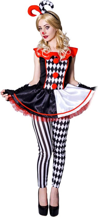 Joker kostuum - Nar - Carnavalskleding - Carnaval kostuum dames - Maat M