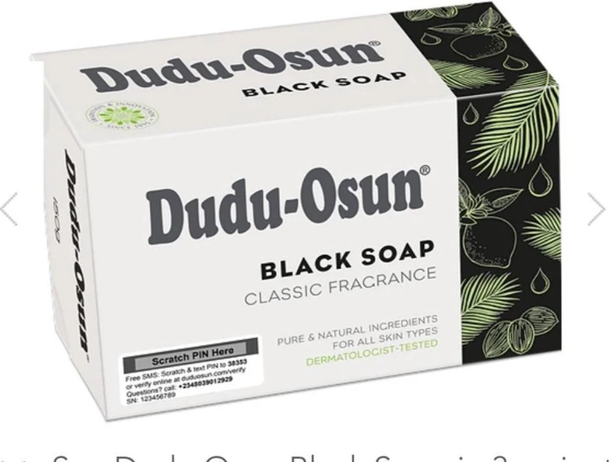 Dudu Osun dudu osun black soap zwarte afrikaanse zeep 6-pack