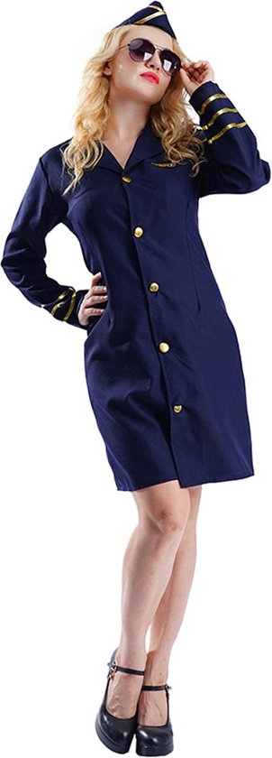 Kostuum Dames - Stewardess - Jurkje - Gastvrouw