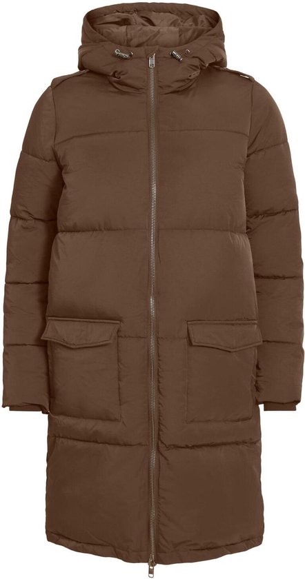 Object Coat Objzhanna L/s Long Jacket Noos 23030254 Dark Earth Femme Taille - L