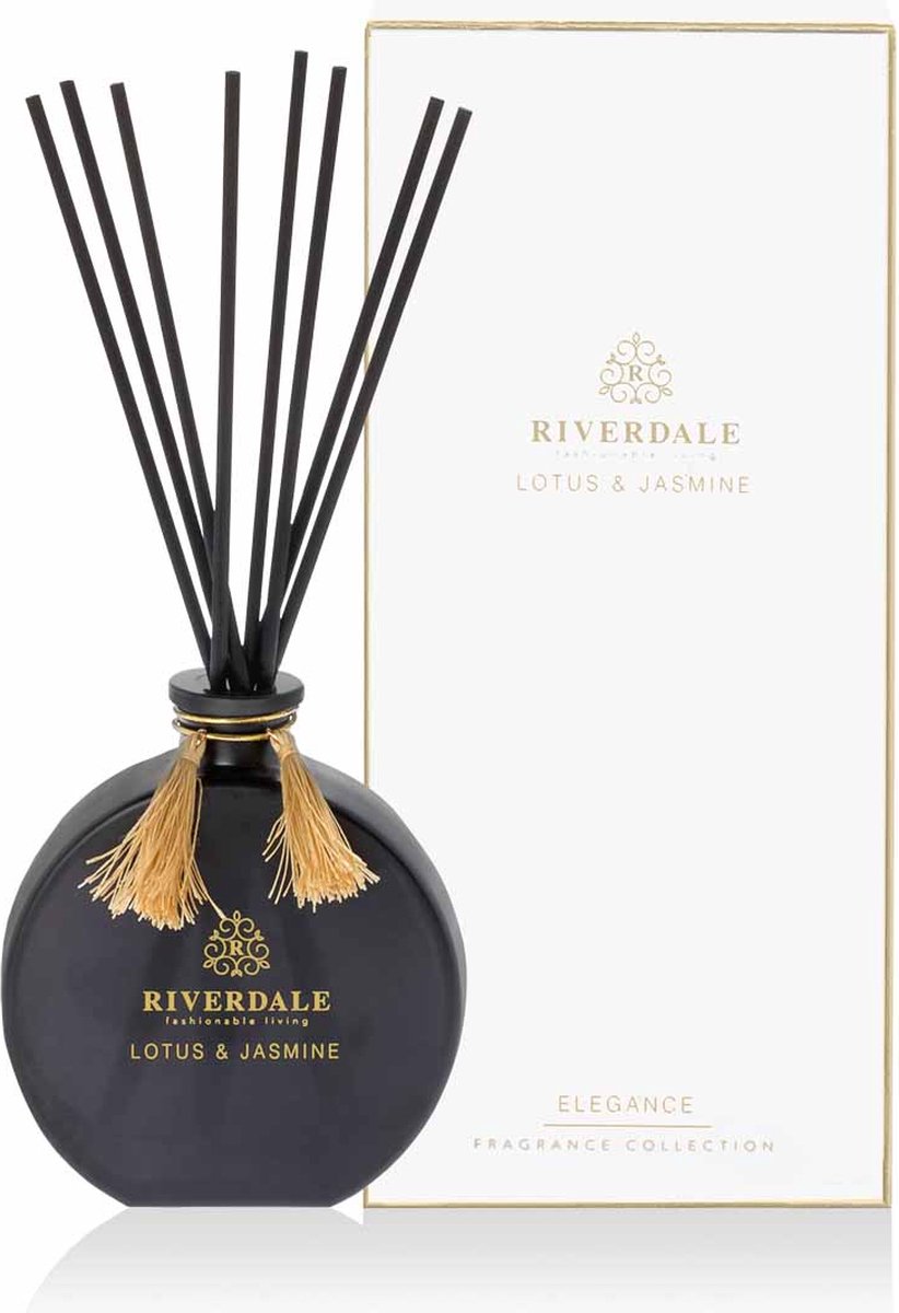 Riverdale - Boutique Geurstokjes Lotus & Jasmine - 90ml Wit - Riverdale