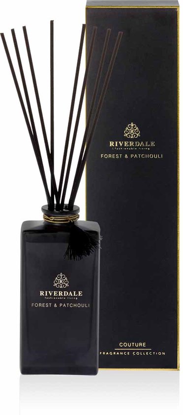 Riverdale - Boutique Geurstokjes Forest & Patchouli - 140ml - zwart Zwart