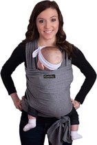Cuddlebug Babydraagdoeken met gratis verzending - baby carrier ring sling - babydraagdoek pasgeborenen - elastische draagdoek One Size Fit's all geel (Grey)