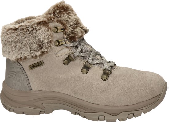 Skechers Trego-Falls Finest Dames Sneakers - Taupe - Maat 36