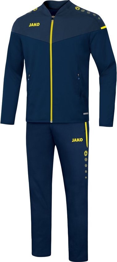 Jako Champ 2.0 Vrijetijdspak Kinderen - Marine / Fluogeel | Maat: 164