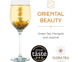 Thee bloem - nieuwe thee - Thee kado - Kado tip - Theebloem van Flora Tea Oriental Beauty 2 stuks - Thee Cadeau - Thee
