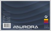 Aurora - MAXI PACK - 5 x Systeemkaarten gekleurd: Formaat 200x125mm - Gelijnd (6mm) - 120 vel