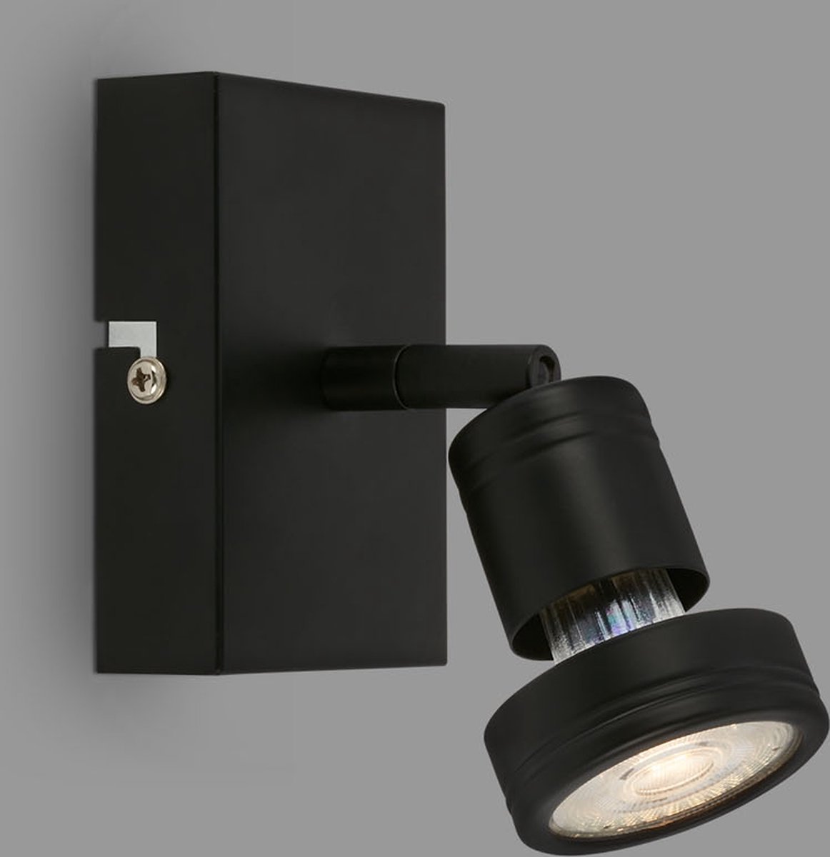 BRILONER - LED wandlamp leeslamp spots modern draaibaar 5W 1xGU10 zwart warm wit