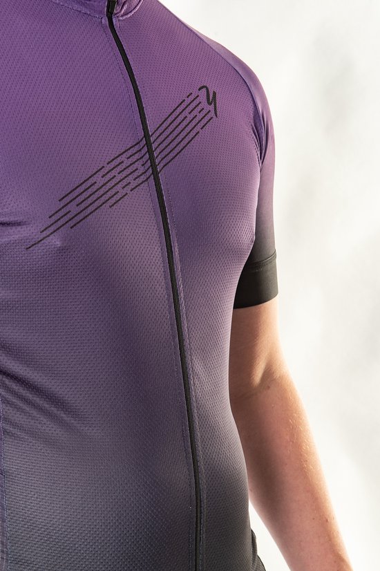 Endurance Wielershirt - print/paars