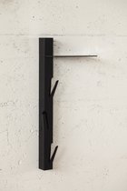 Coatrack by the meter door Maarten Baptist voor Vij5 - 50cm met plankje (10 x 20) - zwart