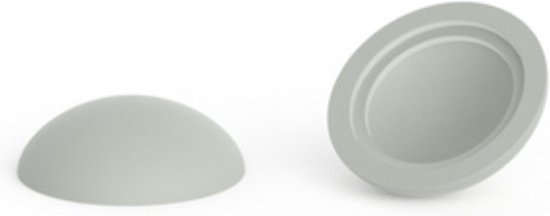 10 pièces - Caches Premium pour vis - 14,5mm - Gris clair - RAL 7035 - Mat