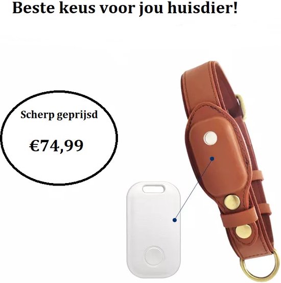 GPS Tracker voor hond & kat Met halsband Met Zoek mijn Iphone